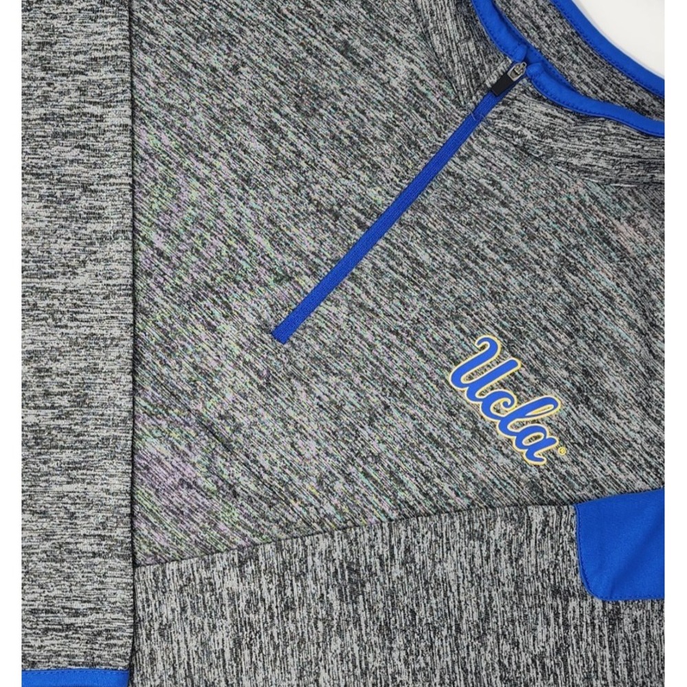 UCLA Bruins 1/4 Zip Pullover Shirt Lightweight Mens Size XXL Gray Colosseum NCAA